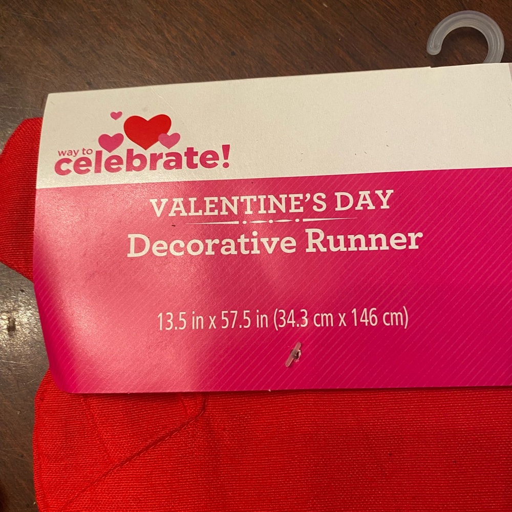 Valentine's Day Decorative Runner - Red